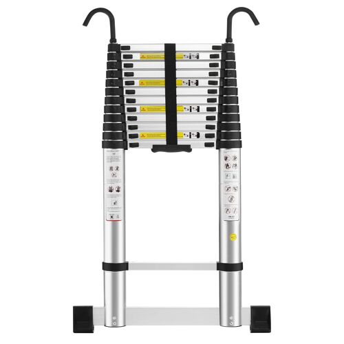 Échelle Télescopique 5M en Aluminium Bricolage Pliable,Charge Maximale 150kg
