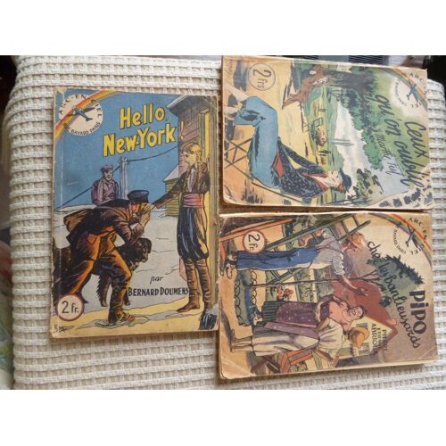 Lot De 3 Romans Anciens Collection "Arc-En-Ciel""
