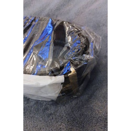 Jolie Ceinture Cuir Véritable Noir Made In France Avec Boucle H Dorée. 80/32.