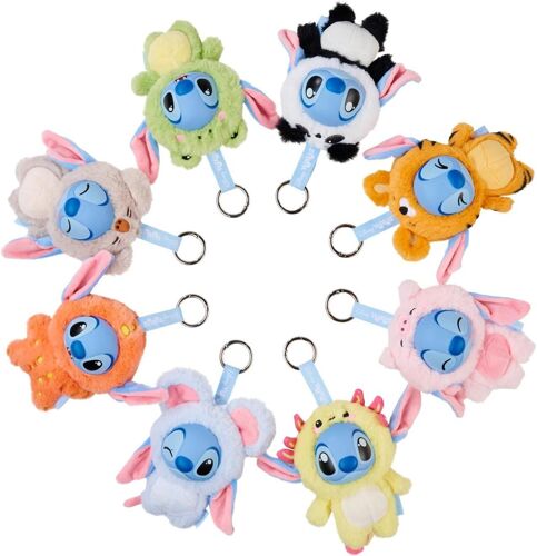 Peluche Porte-Clés Vinyle Disney Stitch Yuyus - Env. 12 Cm, Boîte Mystère
