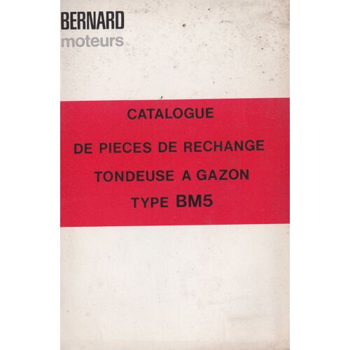 Catalogue Pièces De Rechange Tondeuse Type Bm5