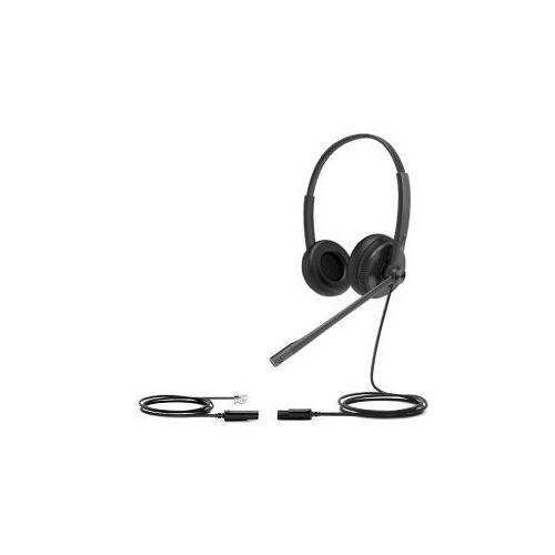 Yealink YHS34 Lite Dual Casque Avec fil Arceau Bureau/Centre d'appels Noir