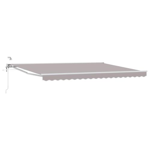 Vidaxl Auvent Rétractable Électrique Gris Clair 4 × 3 M