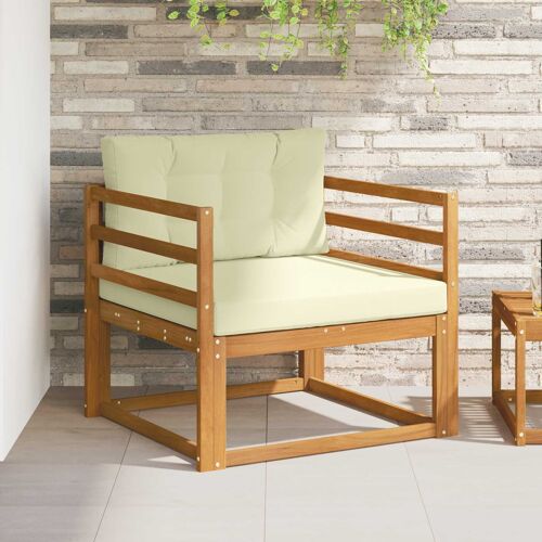 vidaXL Sofa de milieu extérieur Bois d'Acacia Massif Naturel