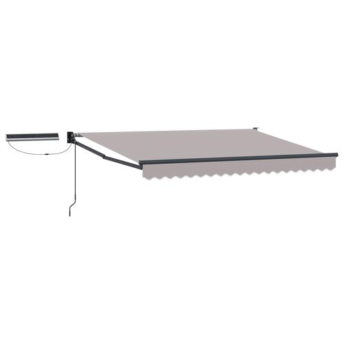 Vidaxl Auvent Rétractable Électrique Gris Clair 3 X 2,5 M