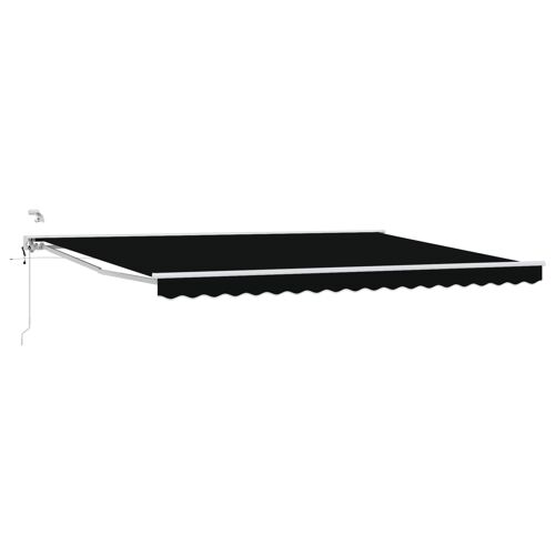 Vidaxl Auvent Rétractable Électrique Noir 4 × 3 M
