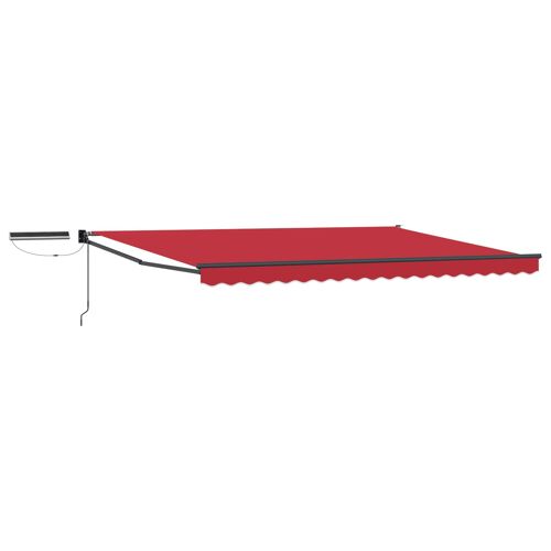 Vidaxl Auvent Rétractable Électrique Rouge 4 × 3 M