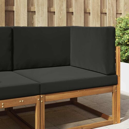 Vidaxl Coussin De Canapé D'extérieur 3 Pcs Noir Polyester