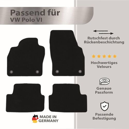 Tapis De Sol Pour Vw Polo Vi Type Aw Ou Pour Audi A1 À Partir De 2017