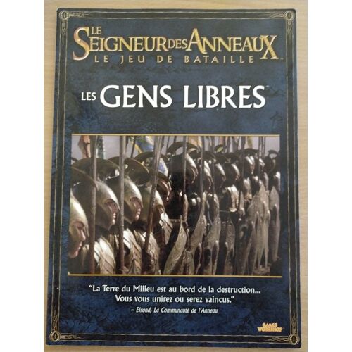 Livre De Jeu De Bataille Le Seigneur Des Anneaux " Les Gens Libres"