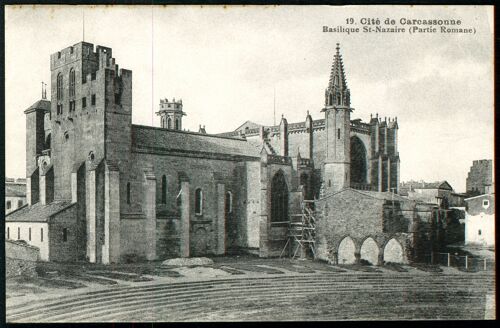 Carte Postale N°19, Cité De Carcassonne, Basilique St-Nazaire, Partie Romane, 1949