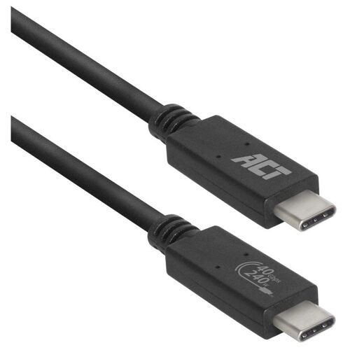 ACT Câble USB Type-C USB4 40 Gbit/s 240 W, certifié USB-IF 0,8 mètre