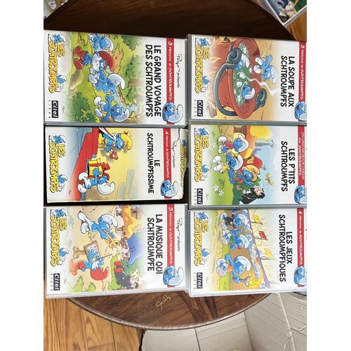 Les Stroumpfs 6 Cassettes Vhs 