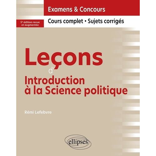 Leçons D'introduction À La Science Politique