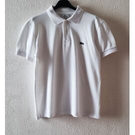Polo Lacoste Taille 5/L Blanc Coton