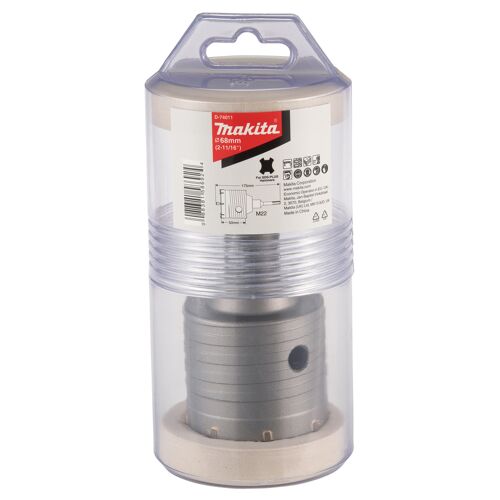 Scie cloche avec mèche d'alignement. Bit Makita D-74011; 68 mm; SDS-plus