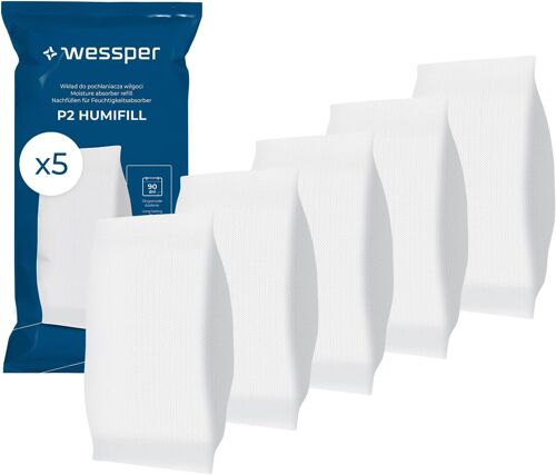 LORANKA-5x Sachets Recharge Déshumidificateur 250g ¿ Granulés Absorbeur d¿Humidité, Anti Moisissure et Odeurs, Recharge Universelle, Sans Électricité, Usage Intérieur Multi-Pièces