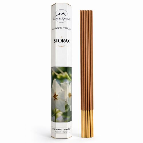 Encens Storax  Boîte de 20 bâtonnets dencens parfum Storax