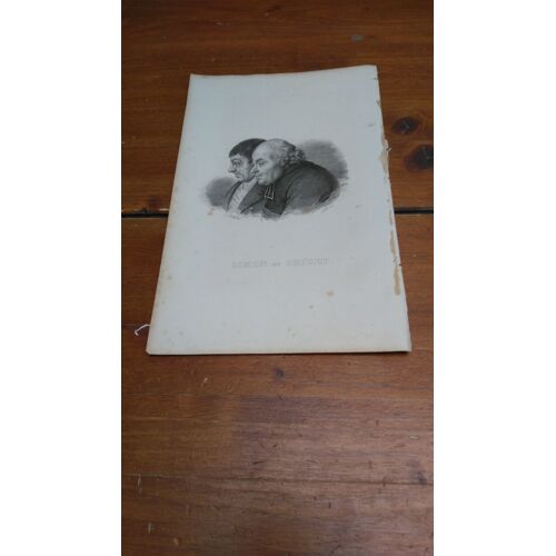 Gravure Xixe. Gravure Sur Acier, Portrait En Buste De"Simon Et Orizet", Publié À Paris , 1835.