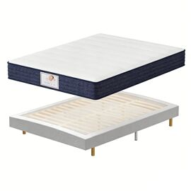 Ensemble matelas + sommier 160x200 cm, épaisseur du matelas 22 cm