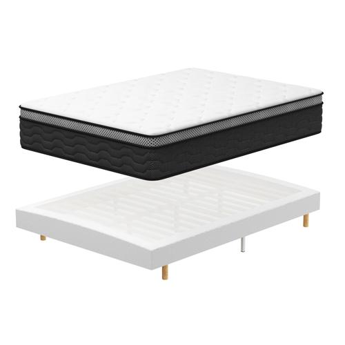 Ensemble matelas + sommier 160x200 cm, épaisseur du matelas 30cm