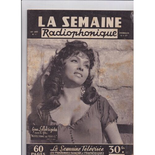 La Semaine Radiophonique 6 1 57 Gina Lollobrigida