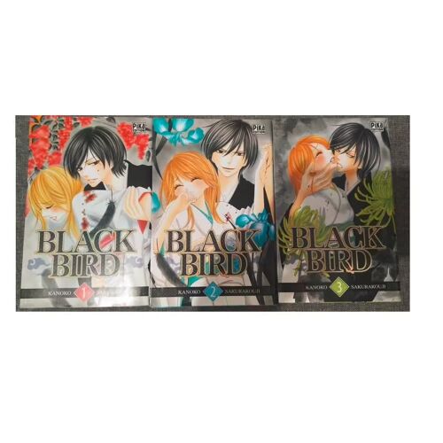 Manga Black Bird De Shojo Kanoko Sakurakouji 3 Livres Tomes 1/2/ 3 Collection Pika Romance Bande Dessinée Poche Français Capacité De Voir Les Esprits Misao Harada Supporte Quotidien Kyô