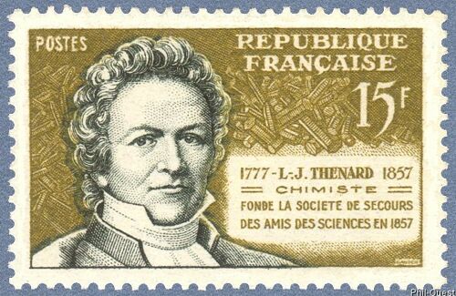 Centenaire De La Mort Du Chimiste Thénard Année 1957 N° 1139 Yvert Et Tellier Luxe
