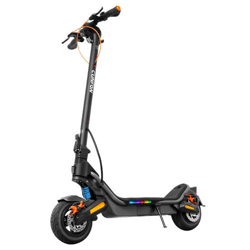 Trottinette Électrique Cunfon Rs500, Moteur 500w, Batterie 36v 13ah, Autonomie De 56km, Vitesse Maximale De 40km/H, Pneus 9,5 Pouces, Angle D'Inclinaison Maximal De 15°, Charge Maximale De 100kg
