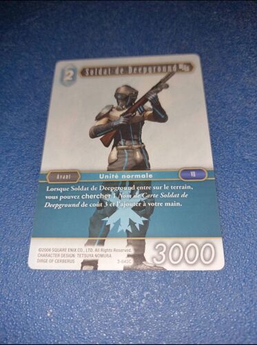 Soldat De Deepground 3 042c Carte Card Final Fantasy