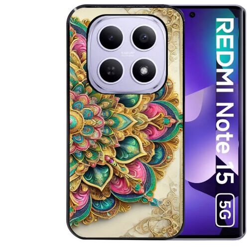 Coque noire Taperso pour Redmi note 15 5G et POCO M8 5G avec motif mandala 3