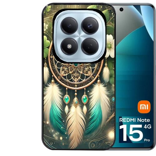 Coque noire Taperso pour Redmi note 15 PRO 4G avec motif dreamcatcher talisman