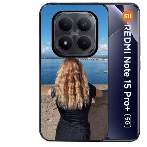 Coque noire Taperso pour Redmi note 15 PRO PLUS 5G avec votre photo personnalisee