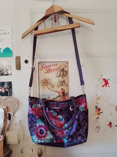 sac à bandoulière multicolore Desigual .