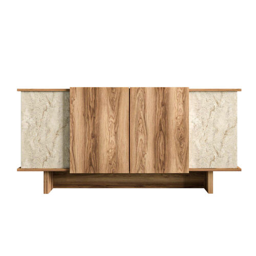 Buffet en bois "Diana" - 180 x 40 x 81 cm - Travertin