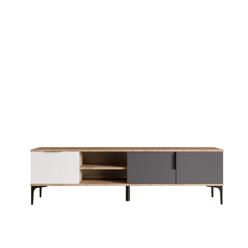 Meuble TV en bois "Tarz" 180 x 33 x 49 cm - Blanc