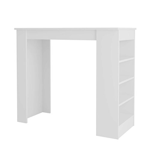 Table de bar en bois "Swallow" 117 x 54 x 101,8 cm - Blanc