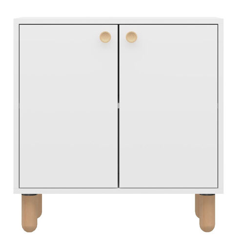 Buffet en bois "Lina" - 72 x 36 x 73 cm - Blanc