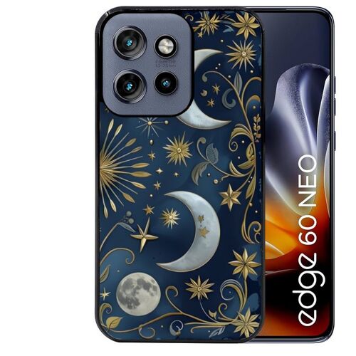 Coque noire pour EDGE 60 NEO et 50 NEO lune et etoile