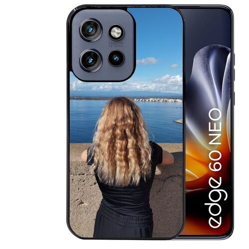 Coque noire pour EDGE 60 NEO et 50 NEO avec votre photo personnalisee