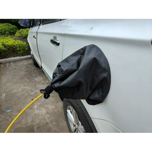 Cache-Prise De Recharge Pour Véhicule Électrique, Étanche, Résistant Aux Intempéries (Pluie, Soleil, Uv, Neige), Fixation Magnétique Pour Véhicules Électriques Avec Corps En Acier.