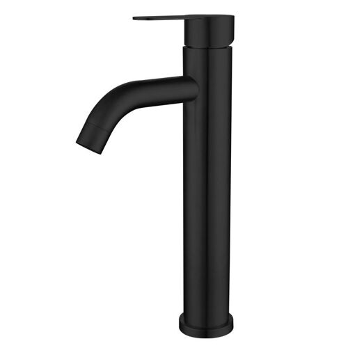 Robinet de lavabo en acier inoxydable 304 à poser, lavabo design, robinet eau chaude et froide noir