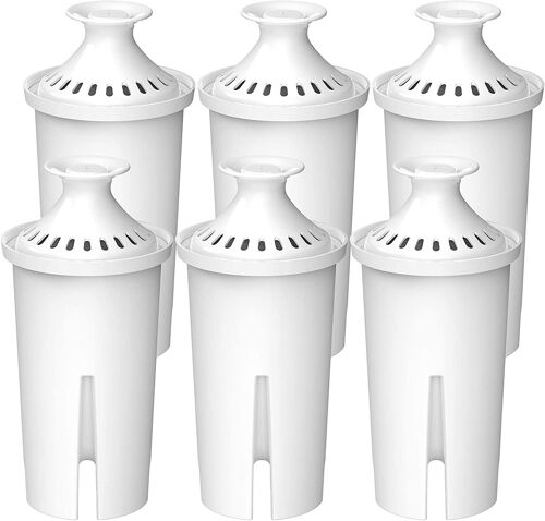 4 filtres universels, compatibles avec les cartouches filtrantes Brita Classic, Kenwood, Laica, PearlCo et les carafes Dafi.