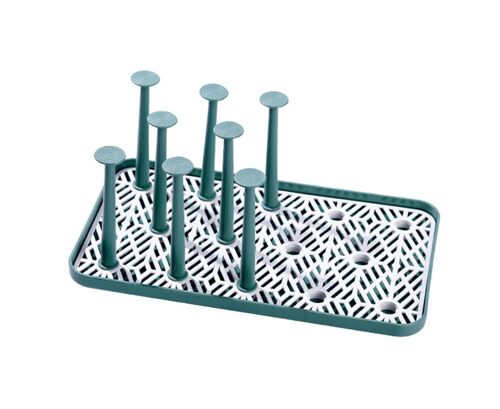 Égouttoir À Tasses Anti-Poussière, Multifonctionnel, En Plastique, Pour Verres Et Verres, Décoration Intérieure Verte