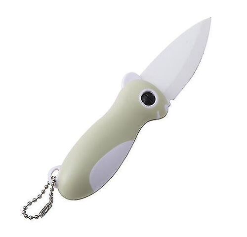 Couteau D'office En Céramique, Couteau De Poche Pliant, Lame Ultra-Tranchante Pour Éplucher Les Fruits Et Légumes Et Couper, Facile À Transporter