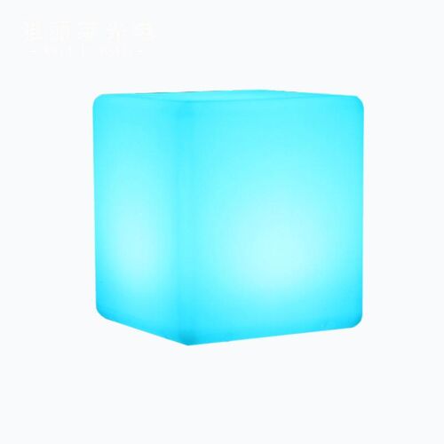 Veilleuse Led Cubique De 20 Cm Pour Enfants Avec Télécommande, Intensité Réglable, 16 Couleurs D'éclairage, Lampe De Chevet À Couleurs Changeantes Pour Chambre À Coucher
