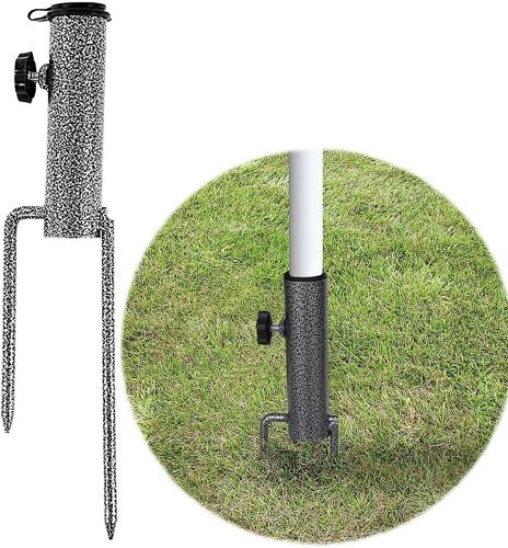 Piquets pivotants pour étendoir à linge, base pivotante réglable pour étendoir à linge, support de parasol pour la plage, le jardin, la pelouse et la pêche.