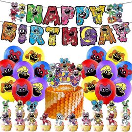 Guirlande Happy Birthday Colorée - Kit Complet 4 PCS Avec Bannière Et Fanions Pour Anniversaire Enfants Et Adultes
