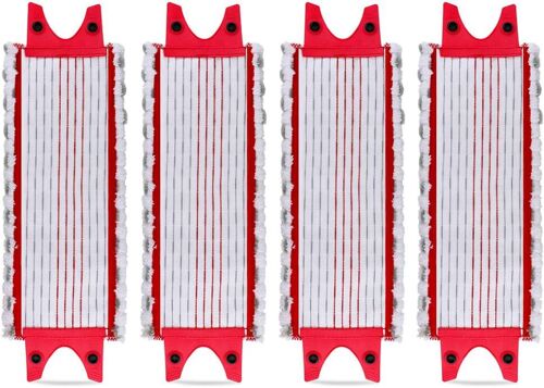 Lot de 4 lingettes de rechange en microfibre pour Vileda EasyWring Ultramax / 1 à 2 lingettes en microfibre pour Vileda Ultramax, UltraMax, UltraMax Plus et Easy Wring UltraMax Pug
