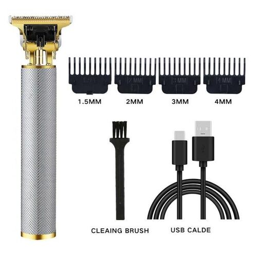 Tondeuse À Cheveux Sans Fil, Tondeuse À Lame En T À Écartement Zéro, Tondeuse À Barbe Électrique, Rasoir, Kit De Coupe Et De Soin Des Cheveux - 3#